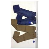 Two Pairs of Kids Fleece Bonded Jeans Size 7