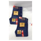 Two Pairs of Lee Brand Size 6 Kids Jeans