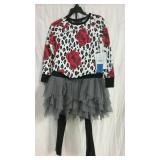 Girls 7/8 Biscotti Tutu Dress w/Leggings