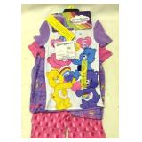 Girls Size 5 Care Bear 4 Piece Pajama Set