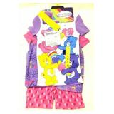 Girls Size 5 Care Bear 4 Piece Pajama Set
