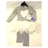 Girls Size 4T Dress and Pants Set