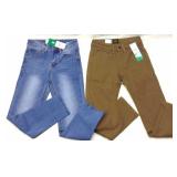 Two Pairs of Lee Brand Jeans, Boys Size 8