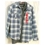 Med Ladies Flannel Shirt and Sweater