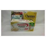 Cheerios, Premier Protein, Fruity Snacks