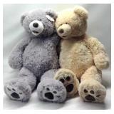 Two 25" Plush Teddy Bears