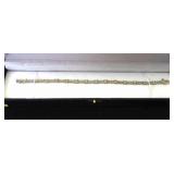 10K Gold & 1.0CTW Diamond Bracelet 7"