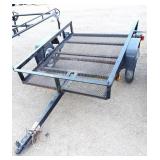 4x6 mesh bed Flatbed Trailer - No Title