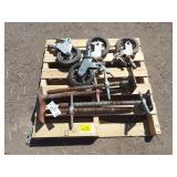 4 Screw Levelers & Wheels