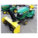John Deere X370, 16 HR, Model 44 Snow Blower,