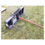 Virnig Single Bale Spear w/Skid Loader Mounts