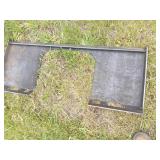 Weld on Skid Loader Quick Attach Plate