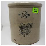 2 Gallon Monmouth Stoneware Crock