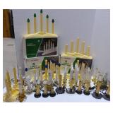 Lighted Candles-Electric & Battery- (9) Vintage
