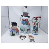 Metal Snowmen  Decor