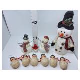 Snowmen Ornaments  & Decor