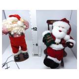 (2) Animated /Moving Santa