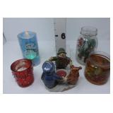 (5) Christmas Candles - (3) Battery Operated