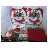 Christmas Curtains, Chair Pads, Place Mats,Napkins