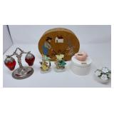 (2) Salt & Peppers & Hand Painted Decor