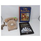 Little Brown Koko Book, Rotary Phone & Calligraphy