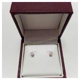 14K Diamond Solitaire Earrings