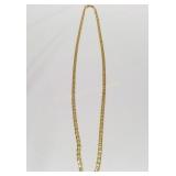 14K Beveled 19" Chain