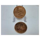 1936 & 1924 Australian Penny
