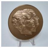 1973 Inaugural Committee Bronze Coin - Nixon/Agnew