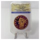 1849 Double Eagle Gold Clad Coin 31mg