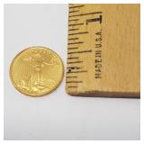 1999 Walking Liberty US $5 Dollar Coin 1/10 oz