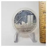 2004 Freedom Tower Silver Dollar