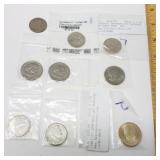 (3) Susan B. Anthony-Garfield & Various Quarters &