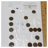 (6) Indian Head-(6) Wheat-(4) Lincoln Pennies