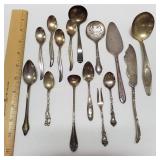 Silver Plate & (2) Sterling Serving Pieces