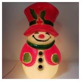 14" Union Products Lighted Snowman