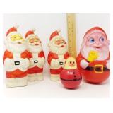 Roly-Poly & Rubber Squeaky Santa