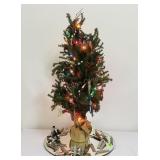 36" Lighted Tree with Unique Ornaments