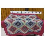 Hand Stitched Quilted Throw