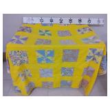 Yellow Pinwheel Quilt