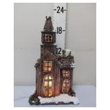 Holiday Magnesium Lighted Church House -  22"