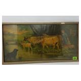 Cows at the River Picture