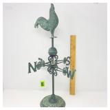 Chicken Weathervane w/Base Decor