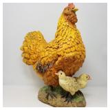 16" Newer Hen & Chicks Figurine