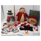 Assorted Snowman & Tree Ornaments