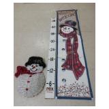 (2) Snowman Wall Hangings