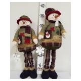 (2) Snowmen W/Stars