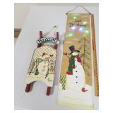 Decorative Sled & Lighted Banner