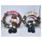 Let it Snow Snowmen Wreaths