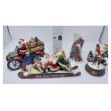 Santa Decorations w/(1) Music Box